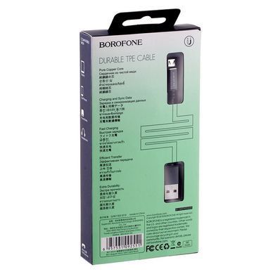 Кабель Borofone BU1 магнитный MicroUSB (3A, 1.2 метр) черный 21829 фото