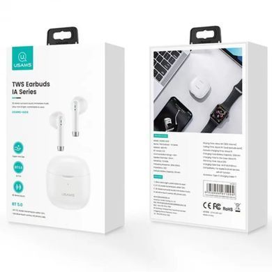 Беспроводные Bluetooth наушники Usams ia04 bt 5.0 white 26693 фото