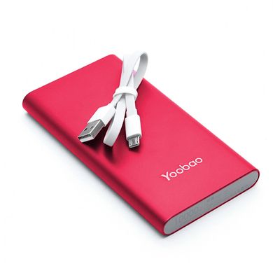 Внешний аккумулятор (Повербанк) power bank Yoobao A1 10000 mAh Red 08216 фото