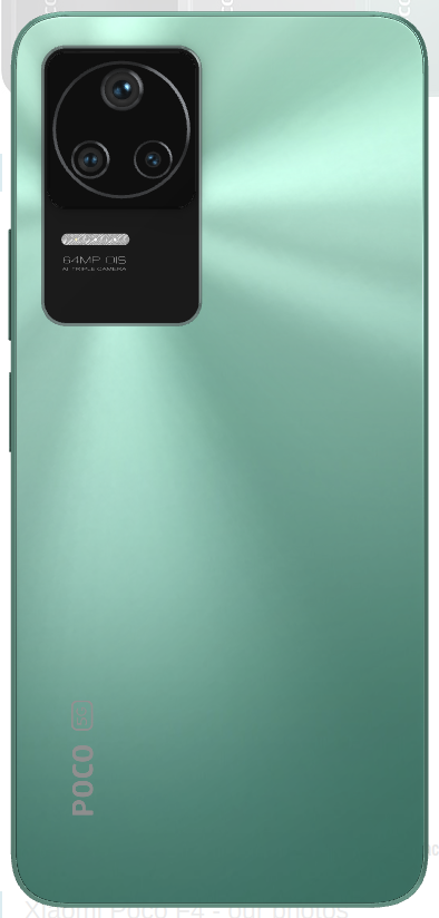 Задня кришка для Xiaomi Poco F4 зелена, зі склом камери 64MP, логотип "POCO" 12690 фото