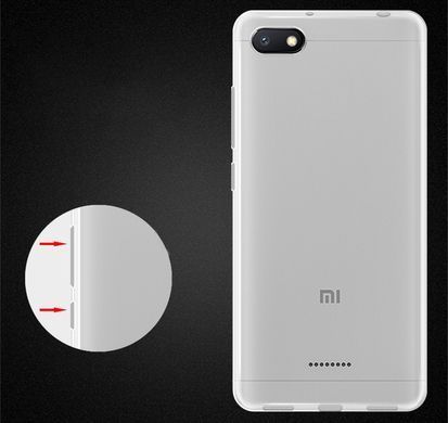Чехол силиконовый для Xiaomi Redmi 6A прозрачный 11349 фото