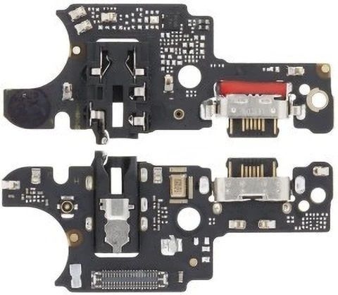 Нижняя плата для Motorola XT2343 Moto G54 с разъемом зарядки и наушников, с микрофоном 32943 фото