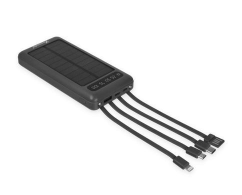 Зовнішній акумулятор (Повербанк) Yosonda YXD-A79 Solar 20000 mAh чорний 31737 фото
