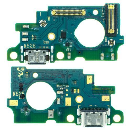 Нижняя плата для Samsung M526B Galaxy M52 5G с разьемом зарядки, микросхемами, микрофоном Оригинал 29351 фото