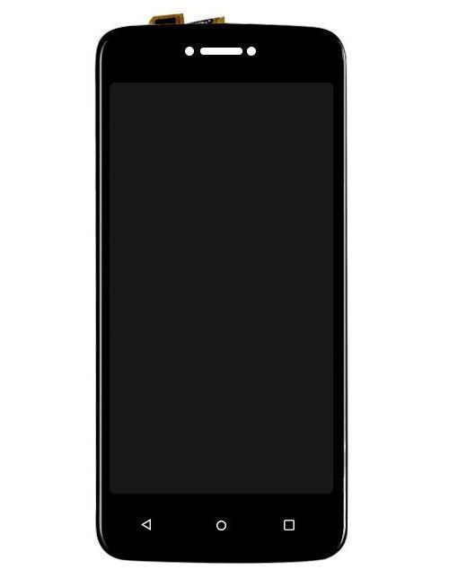 Дисплей для Motorola XT1750 Moto C с рамкой черный 22106 фото