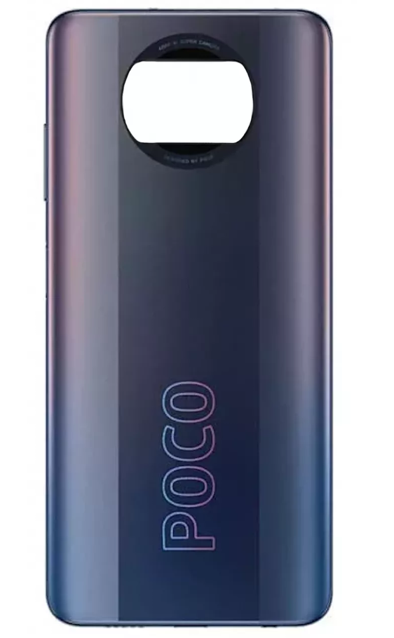 Задня кришка для Xiaomi Poco X3 Pro 48MP чорна оригінал Китай 08224 фото