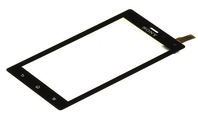 Сенсор (тачскрин) Sony MT27i Xperia Sola черный 00595 фото