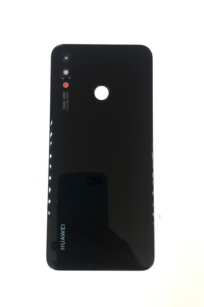 Задняя крышка Huawei P Smart Plus INE-LX1, INE-LX2, Nova 3i черная, cо стеклом камеры 11915 фото