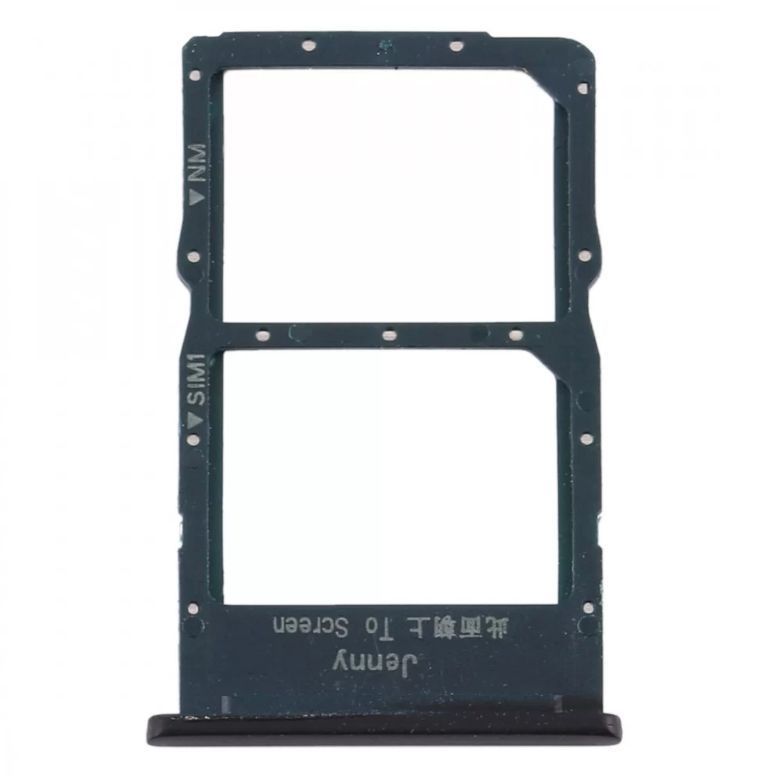 Держатель Sim-карты и карты памяти Huawei Y7 2019 черный 24161 фото