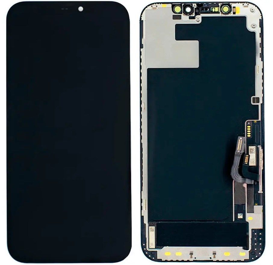 Дисплей для Apple iPhone 12, 12 Pro черный Оригинал (переклейка) 28689 фото