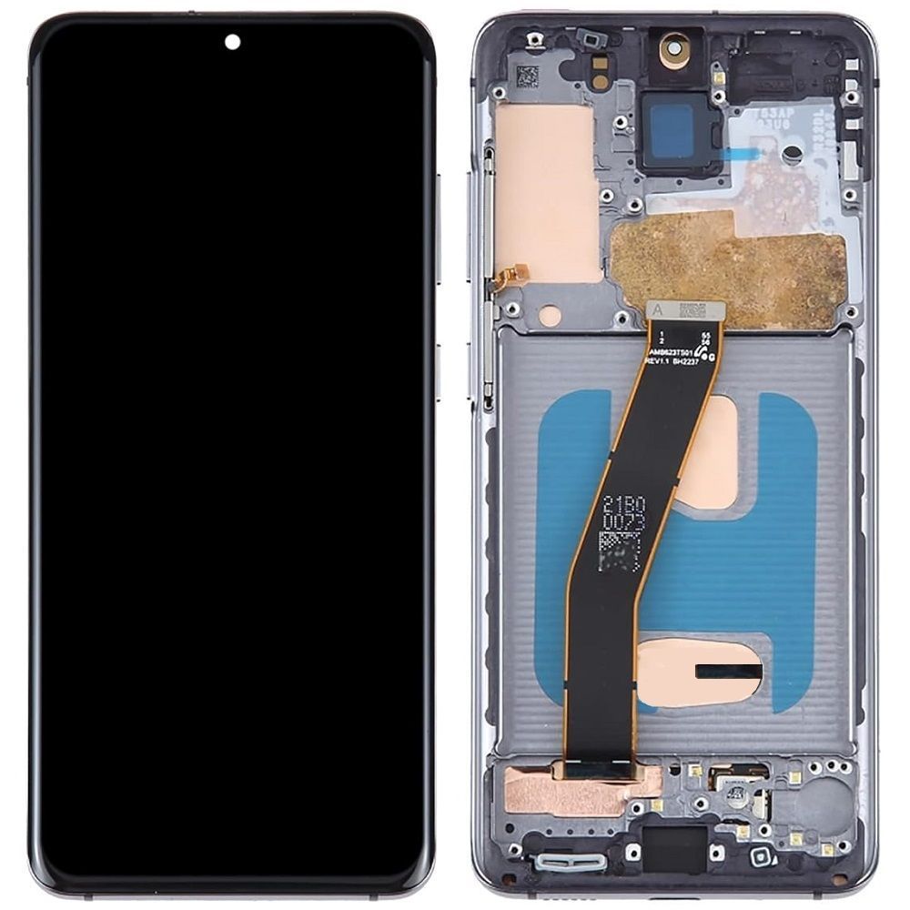 Дисплей для Samsung G980 Galaxy S20, G981 с рамкой серый Cosmic Grey TFT 32038 фото
