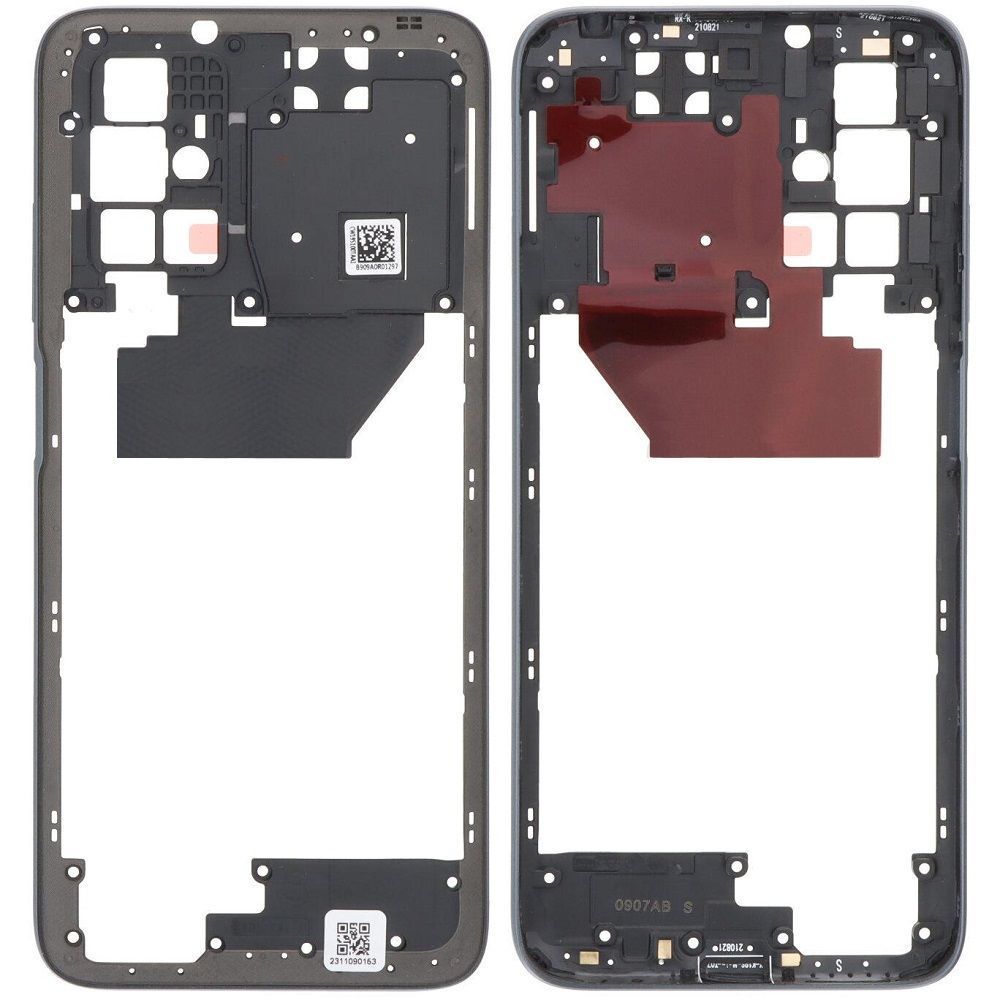 Рамка корпусу для Xiaomi Redmi 10 2022 21121119SG, 22011119UY, 21121119VL сіра 33545 фото