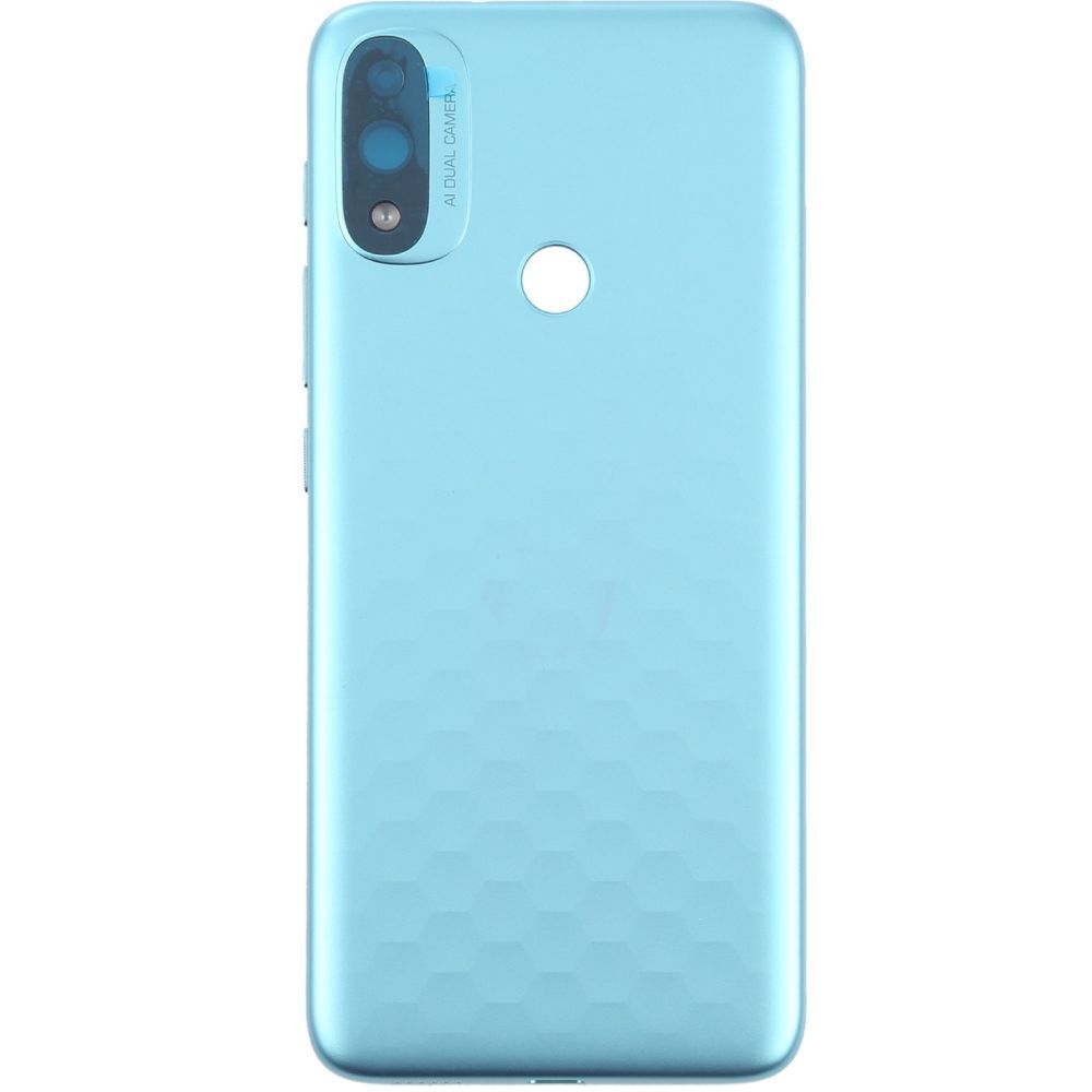 Задняя крышка для Motorola XT2155 Moto E20 голубая со стеклом камеры Оригинал Китай 32896 фото