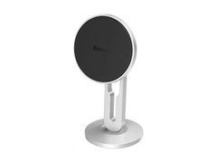 Автотримач Baseus Hollow Magnetic Car Mount Vertical Type (SULK-0S) сріблястий 20324 фото