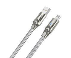 Кабель Borofone BU12 Microusb 1,2m 2.4A серый 25833 фото