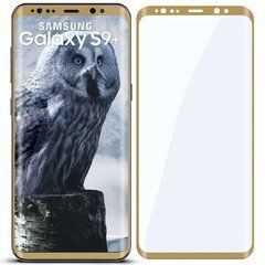 3D Защитное стекло для Samsung G965F Galaxy S9 Plus золотистое 12453 фото