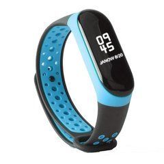 Ремешок Xiaomi для Mi Band 3, Mi Band 4 Sport черный,голубой 16572 фото