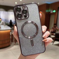 Чохол Shiny Magnetic для Apple iPhone 15 Pro Max чорний 28139 фото