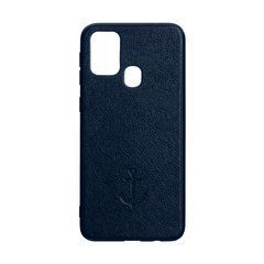 Чехол Magnet Samsung A217F A21s (2020) под кожу синий 19334 фото