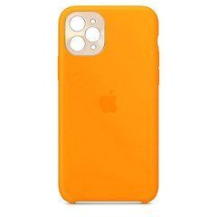 Чехол силиконовый Silicone Case для iPhone 11 Pro (с металлической рамкой для защиты камеры) Orange 17843 фото