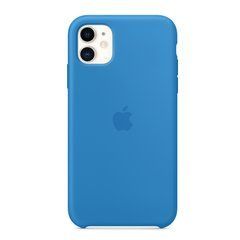 Чехол силиконовый Silicone Case для Apple iPhone 11 Shiny Blue 17975 фото