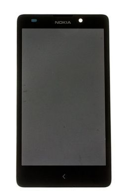 Дисплей Nokia XL Dual Sim с сенсором (тачскрином) и рамкой черный 01515 фото