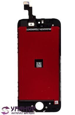 Дисплей для Apple iPhone 5S, iPhone SE чорний 01235 фото