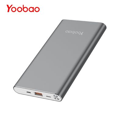 Внешний аккумулятор (Повербанк) power bank Yoobao A1 10000 mAh Silver 08217 фото