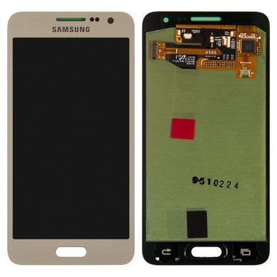 Дисплей для Samsung A300F Galaxy A3, A300FU, A300H золотистий (GH97-16747F) Оригінал 05505 фото