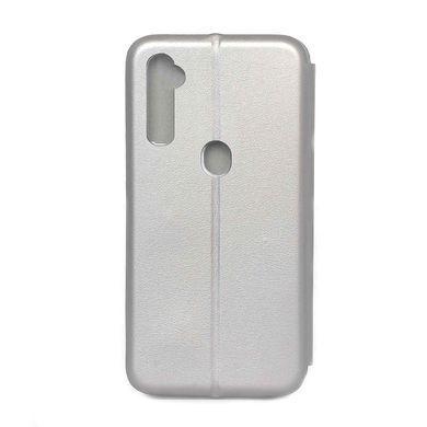 Чехол-книжка Premium Case под кожу Xiaomi Redmi Note 8T серый 19069 фото