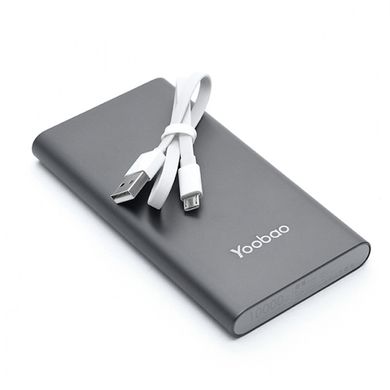 Внешний аккумулятор (Повербанк) power bank Yoobao A1 10000 mAh Silver 08217 фото