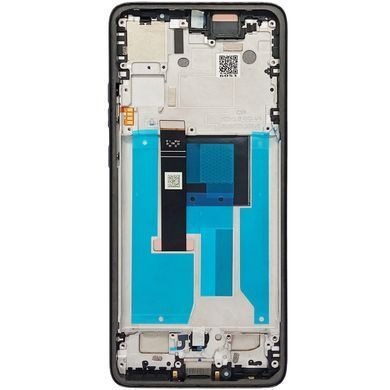 Дисплей для Motorola XT2409 Edge 50 Neo з рамкою чорний P-OLED Хайкопія 33495 фото