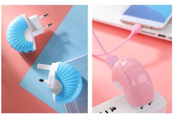 Мережевий зарядний пристрій Joyroom L-M216 2USB синій 15155 фото