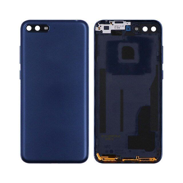 Задняя крышка Huawei Y6 2018 (ATU-L21, ATU-L22) синяя, без выреза под сканер отпечатка пальца 13748 фото