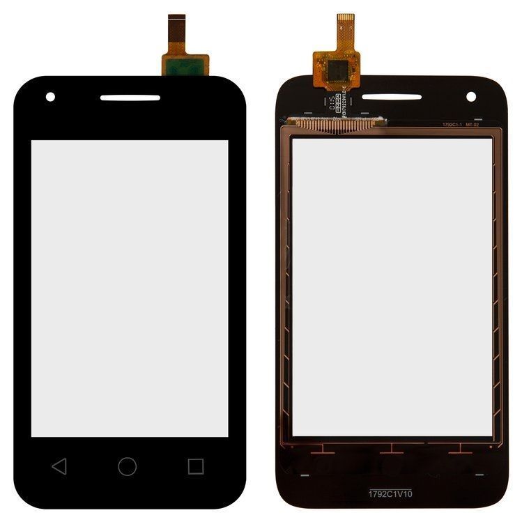 Сенсор (тачскрин) Alcatel One Touch 4009D Dual Sim черный 05130 фото