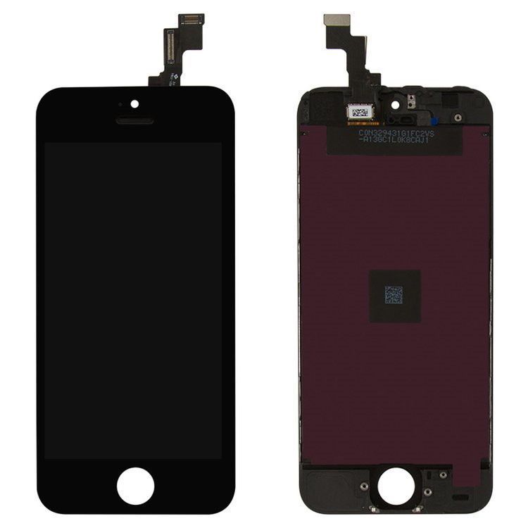 Дисплей для Apple iPhone 5S, iPhone SE черный 01235 фото
