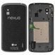 Задняя крышка для LG E960 Nexus 4 черная 04618 фото