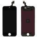 Дисплей для Apple iPhone 5S, iPhone SE чорний 01235 фото 1