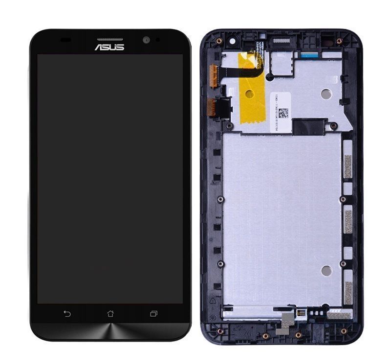 Дисплей для Asus ZenFone 2 Laser (ZE551KL) Z00TD с рамкой черный 06094 фото