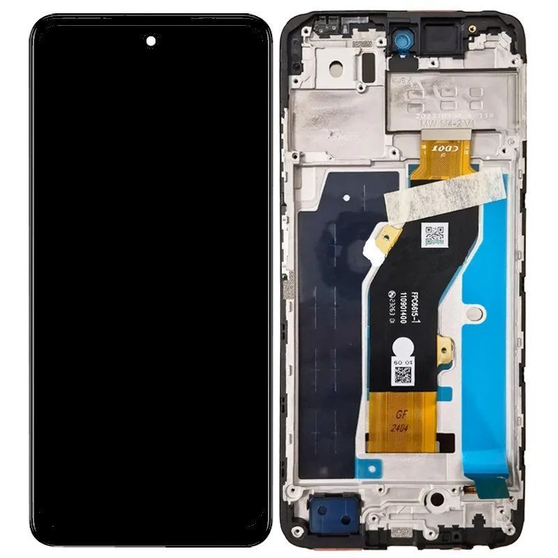 Дисплей для Tecno Spark 20 KJ5, KJ5n с рамкой черный Оригинал Китай 29300 фото
