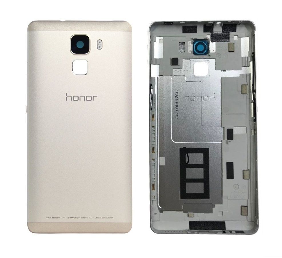 Задняя крышка для Huawei Honor 7 (PLK-L01) золотистая 08264 фото