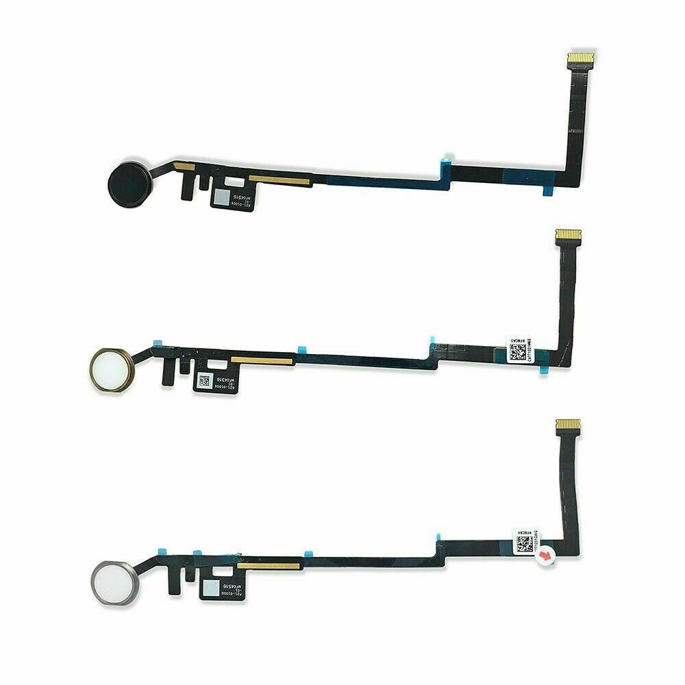 Шлейф для Apple iPad 10.2 2019 A2197, A2198, A2200, iPad 10.2 2020 A2270, з кнопкою меню (Home) і чорною пластиковою накладкою 20976 фото
