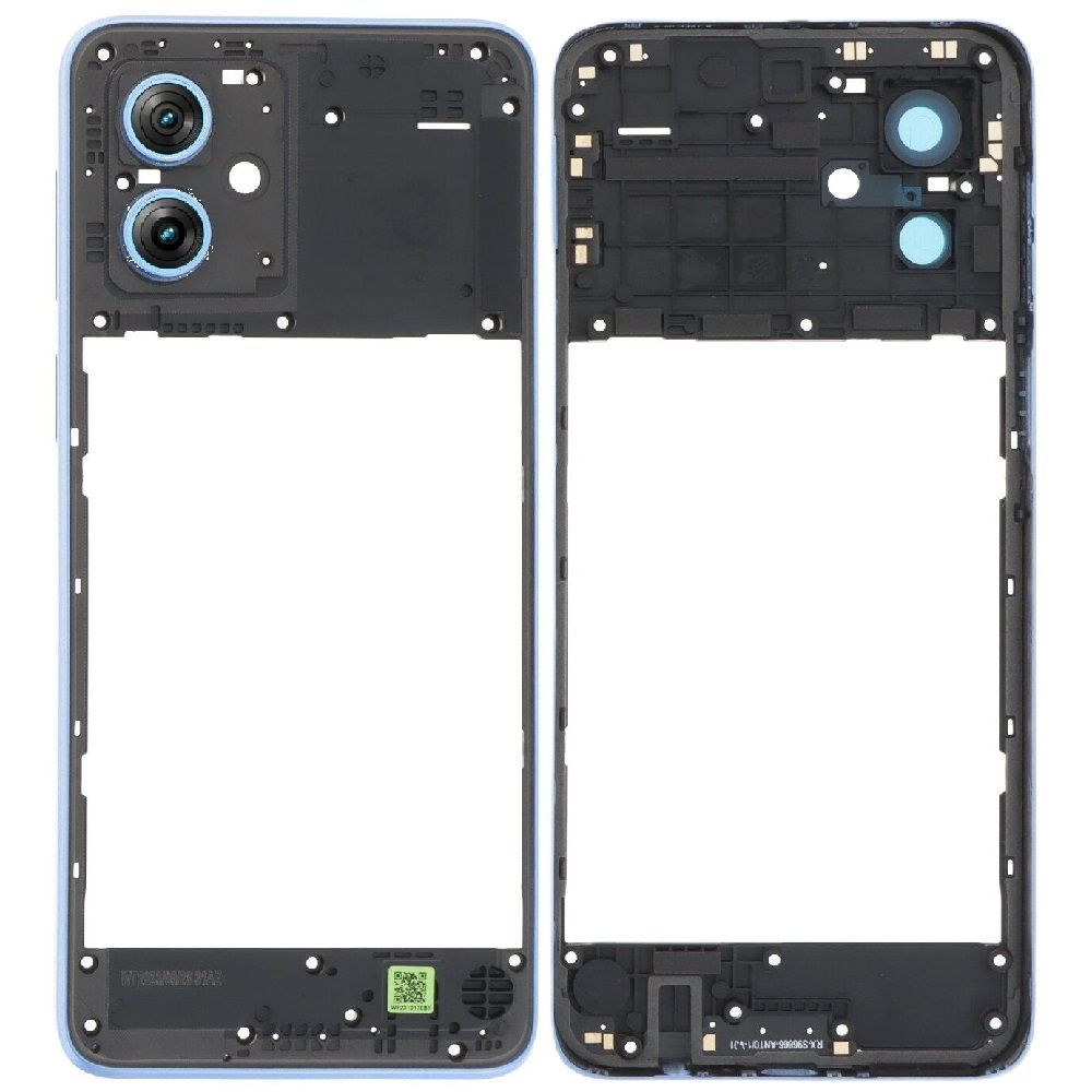 Рамка корпусу Motorola XT2343-6 Moto G54 Power блакитна, Pearl Blue зі склом камери 33596 фото