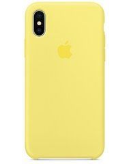 Чехол силиконовый Silicone Case для Apple iPhone X, iPhone XS Yellow 14470 фото