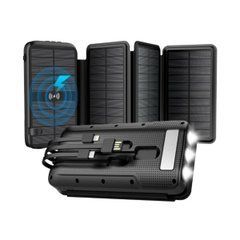 Внешний аккумулятор (Повербанк) Mibrand Extrem 20000mAh solar folding 3 lights 27320 фото