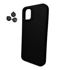 Чохол із захистом скла камери для Apple iPhone 12, iPhone 12 Pro Black 28852 фото