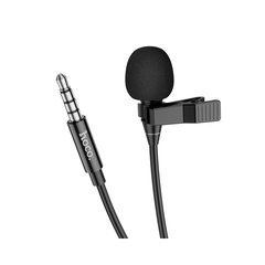 Мікрофон-петличка Hoco L14 3.5 jack Lavalier microphone чорний 28040 фото