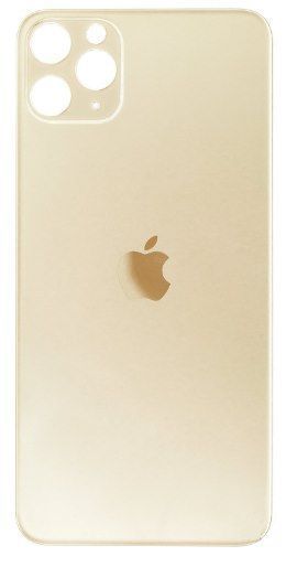 Задняя крышка для Apple iPhone 11 Pro Max, золотистая, копия высокого качества, с большим отверстием под камеру 16013 фото