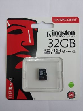 Карта памяти Kingston MicroSDHC 32Gb class 10 UHS-I (SDCS/32GBSP) 07833 фото