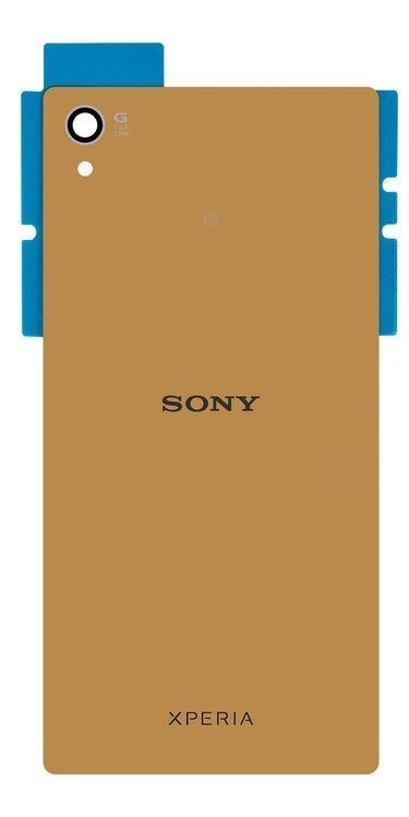 Задняя крышка для Sony E6833, E6853, E6883 Xperia Z5+ золотистая 05768 фото